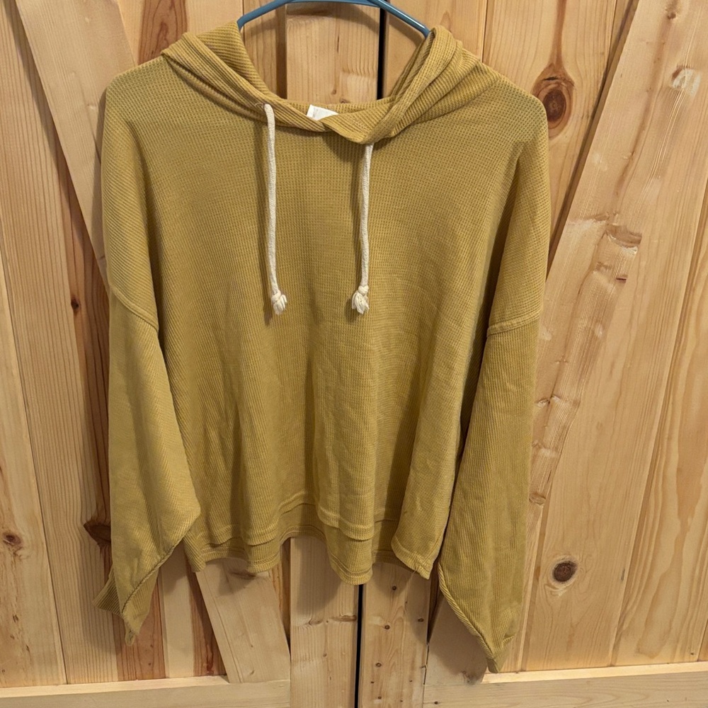 Double Zero Mustard Cowl Neck Sweater